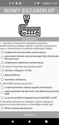 Nowy Egzamin Krótkofalarski android App screenshot 2